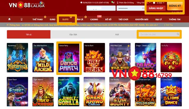Các bước chi tiết tham gia Dance Party tại nhà cái VN88