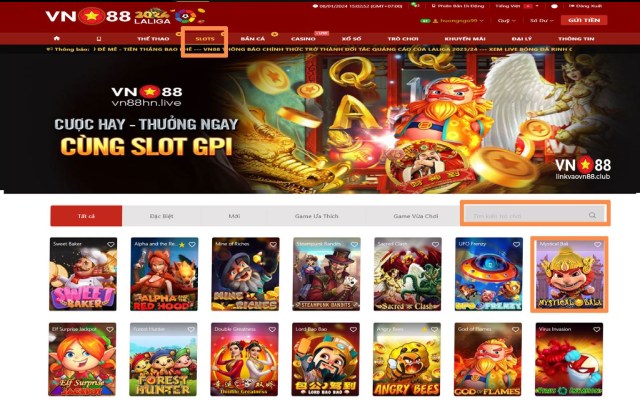 Các bước tham gia Mystical Bali VN88