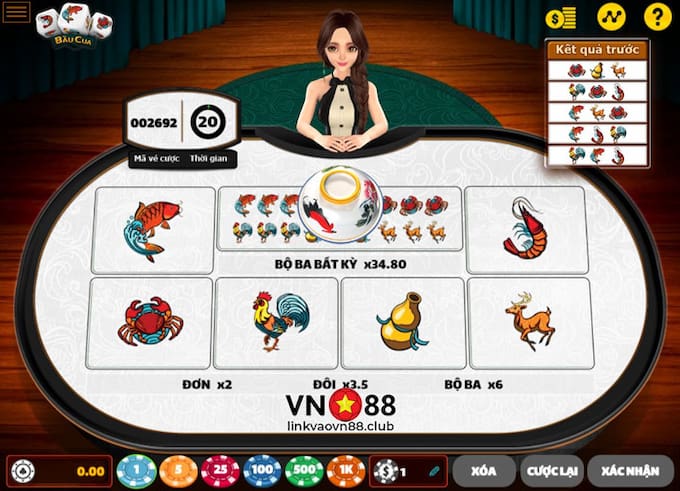 Game bầu cua tại nhà cái VN88