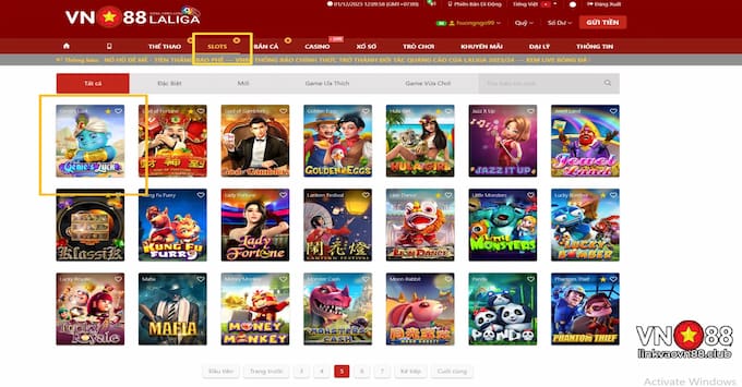 Cách tham gia Genie’s Luck Slot tại nhà cái VN88