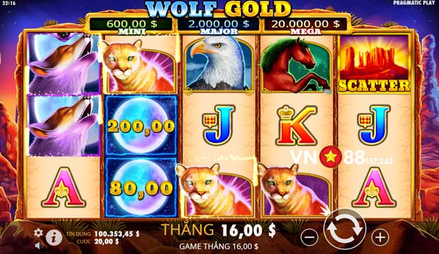 Những biểu tượng nổi bật của Wolf Gold