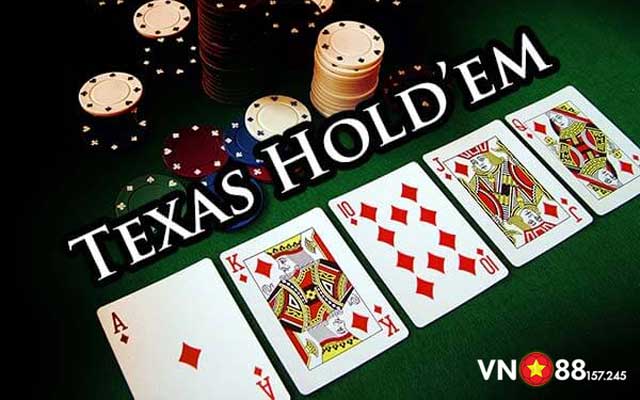 Texas Hold'em biến thể game Poker phổ biến nhất tại VN88 230