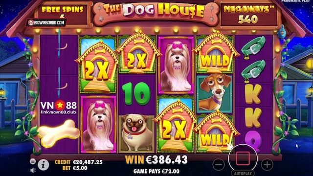 Biểu tượng Wild trong The Dog House