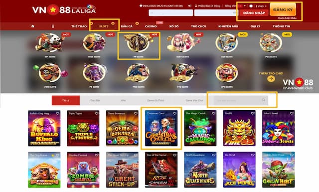 Các bước tham gia Christmas Carol Megaways VN88