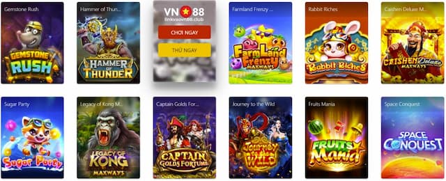 Các sản phẩm game đa dạng, độc đáo tại sảnh SPG VN88