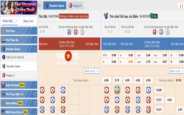 Luật chơi Number game tại VN88