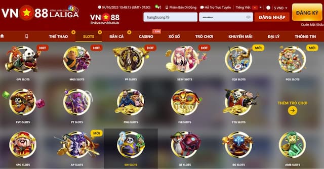 SW Slots VN88 - Tổng Hợp Các Tựa Game Siêu Hot Hấp Dẫn Nhất 10 Cách tham gia sảnh SW slots VN88
