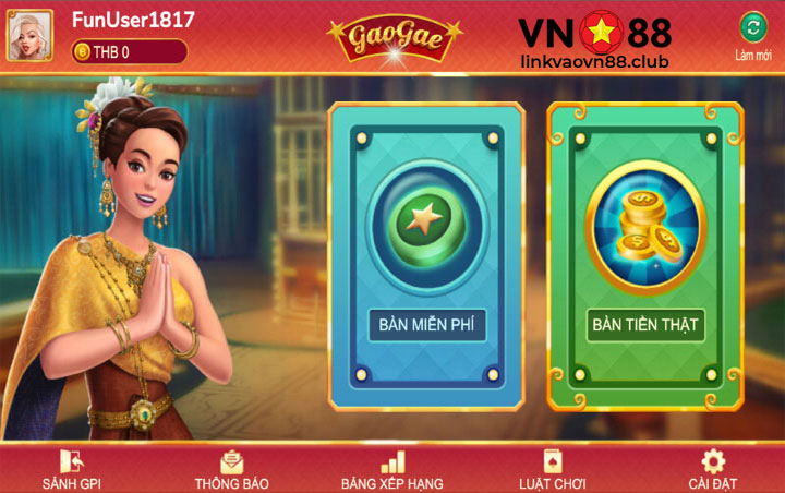 Chọn bàn chơi