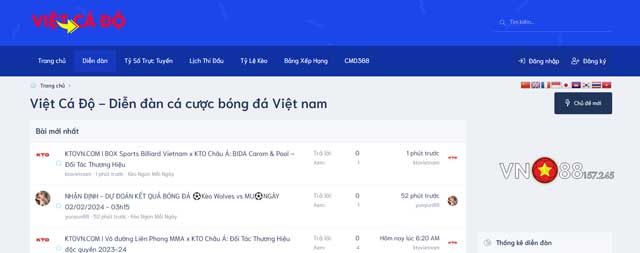 Tìm hiểu diễn đàn cá độ Việt Cá Độ tại Vn88 157 245.