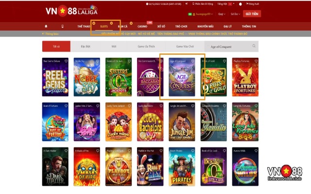 Các bước để tham gia Age of Conquest VN88