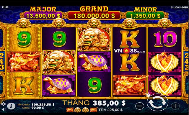 Kinh nghiệm chơi 5 Lions Gold thắng lớn cho bet thủ