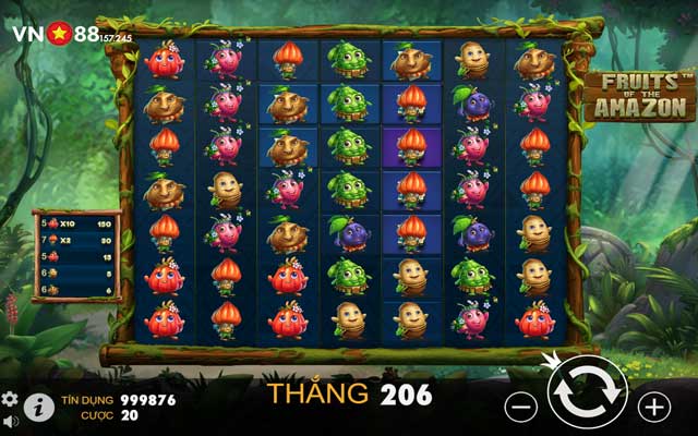 Mẹo chơi Fruits of the Amazon VN88