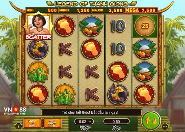 Kinh nghiệm chơi slot Legend of Thánh Gióng VN88