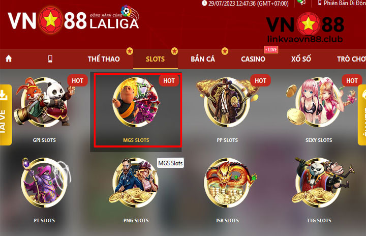 Ưu điểm của sảnh MGS Slot